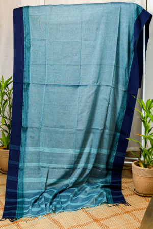 The Aqua Breeze - Lightweight Cotton Mulmul Saree