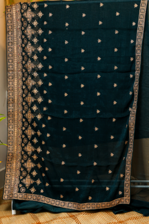 The Midnight Mystique - Luxe Fancy Embellished Saree