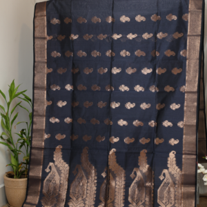 The Midnight Motif - Silk Blend Saree