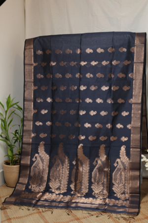 The Midnight Motif - Silk Blend Saree