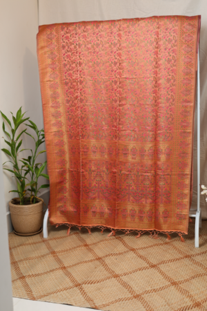 The Earthy Charm - Kashmiri pure silk saree