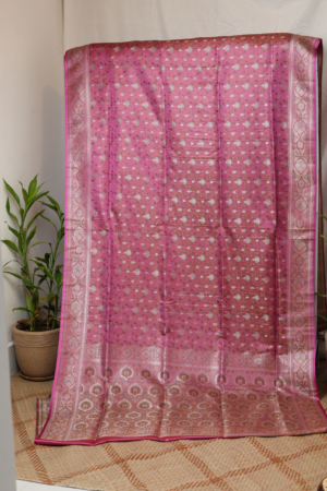 The Vibrant Fuchsia - Banarasi pure silk saree