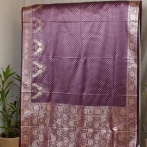 The Royal Plum - Banarasi Pure silk saree