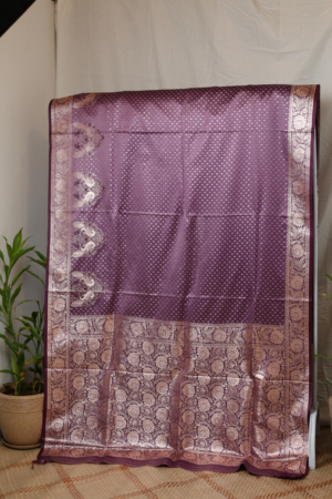 The Royal Plum - Banarasi Pure silk saree