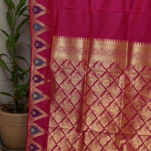 The Regal Crimson - Pure Silk Banarasi saree