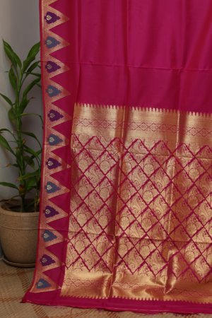 The Regal Crimson - Pure Silk Banarasi saree