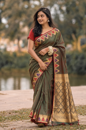 The Ethnic Heritage - Pure Banarasi silk saree