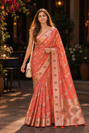 The Crimson Zari - Banarasi Silk Saree