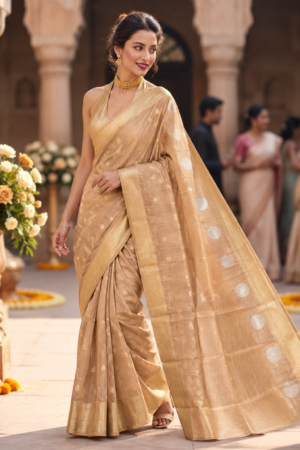 The Shahi Swarna - Banarasi Kora silk saree
