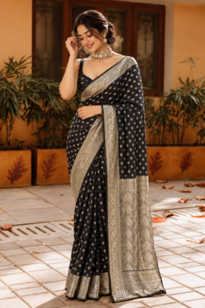 The Starry Night - Banarasi Pure silk sarees