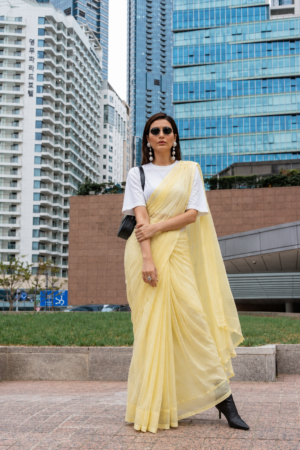 The Golden Splendor – Luxe Fancy Zari Embellished Saree